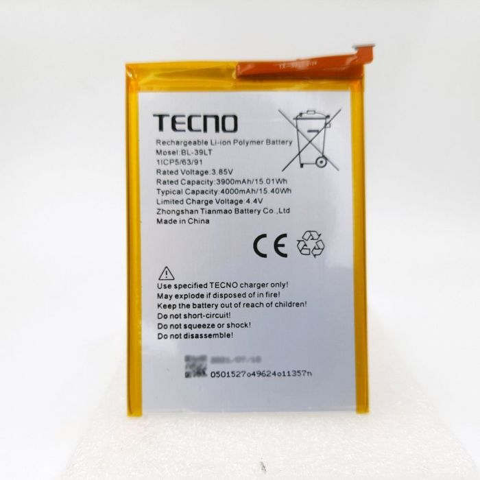Аккумулятор для Tecno BL-39LT, Tecno Spark 4 Lite BB4k Original PRC