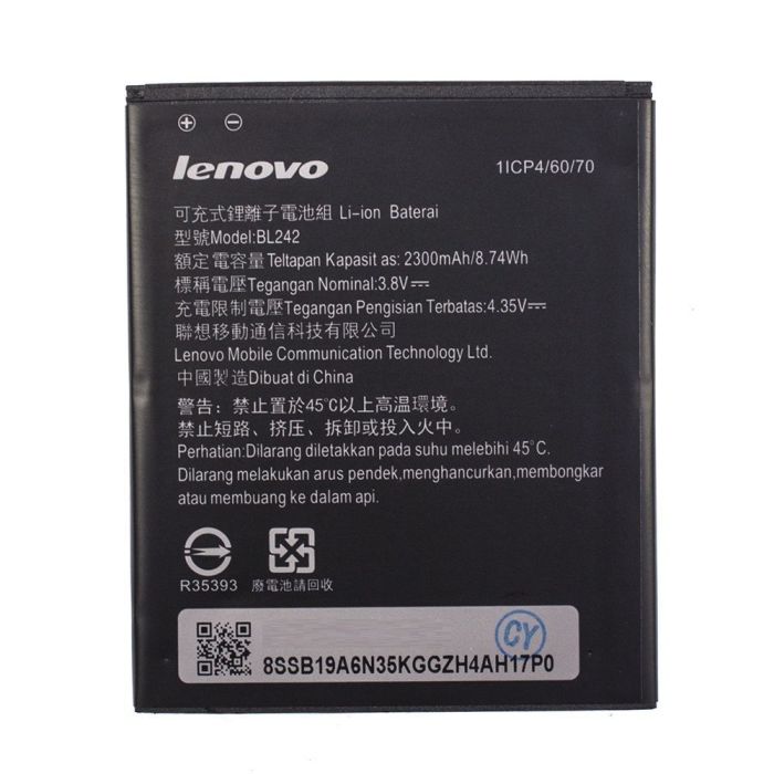 Акумулятор для Lenovo BL242, A6000, A6010, A2020a40 Vibe C, A6000, A6010, K3, K30-T, K30, A3690, A3860, A3900 Original PRC