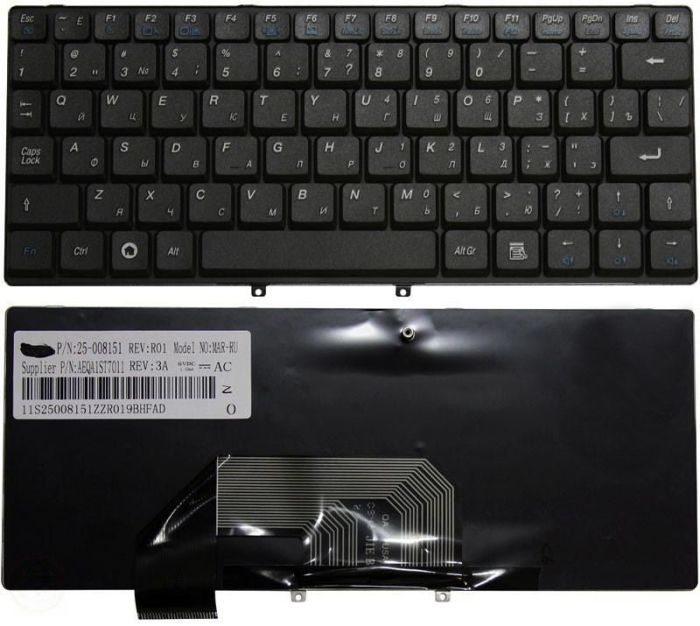 Клавіатура для ноутбука Lenovo IdeaPad (S9, S10) Чорна, RU