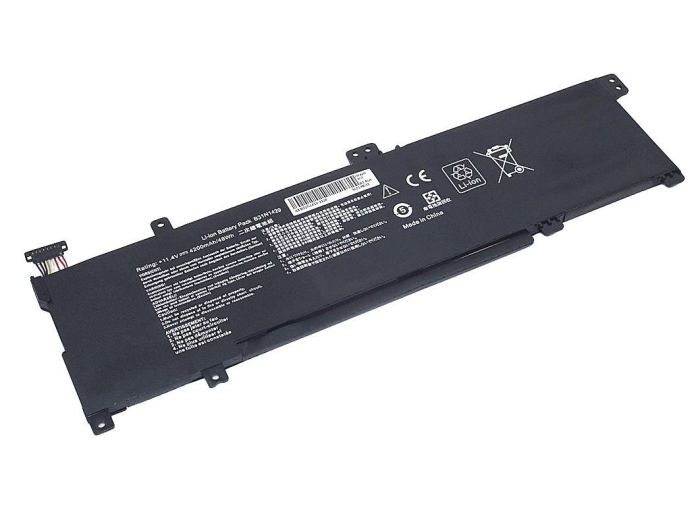 Акумулятор для ноутбука Asus B31N1429 K501 11.4V Чорний 4200mAh OEM