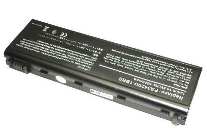 Акумулятор для ноутбука Toshiba PA3450U Satellite L30 14.8V Black 5200mAh OEM