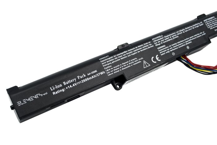 Батарея Elements MAX для Asus A450C A750J F450E F450J K550D K751M R571J X450J X750J 14.4V 2600mAh (X550E-4S1P-2600)