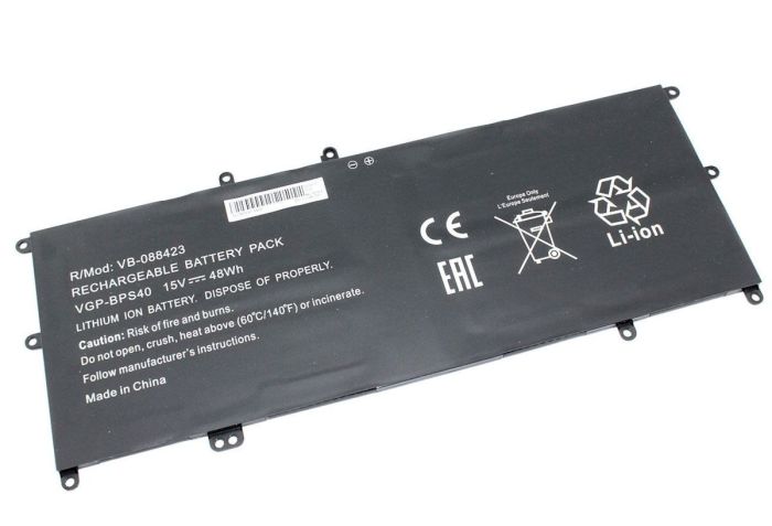 Батарея для ноутбука Sony VAIO VGP-BPS40 SVF14 SVF15 15.0V Black 3170mAh OEM