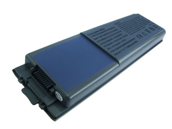 Усиленный аккумулятор для ноутбука Dell 8N544 Latitude D800 11.1V Grey 6600mAh OEM