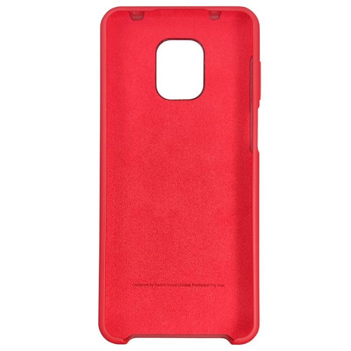 Чохол Silicone Case for Xiaomi Redmi Note 9S/9 Pro Red (18)