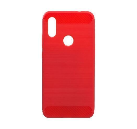 Чехол накладка Polished Carbon для Xiaomi Redmi 7 червоний