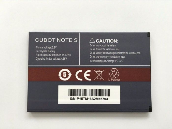 Аккумулятор для Cubot Note S Original PRC