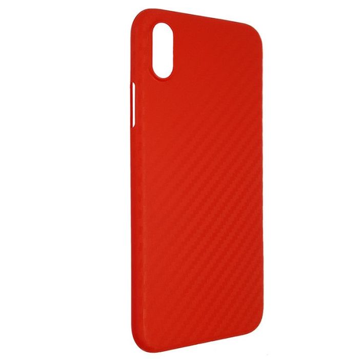 Чехол Anyland Carbon Ultra thin для Apple iPhone X/XS Red