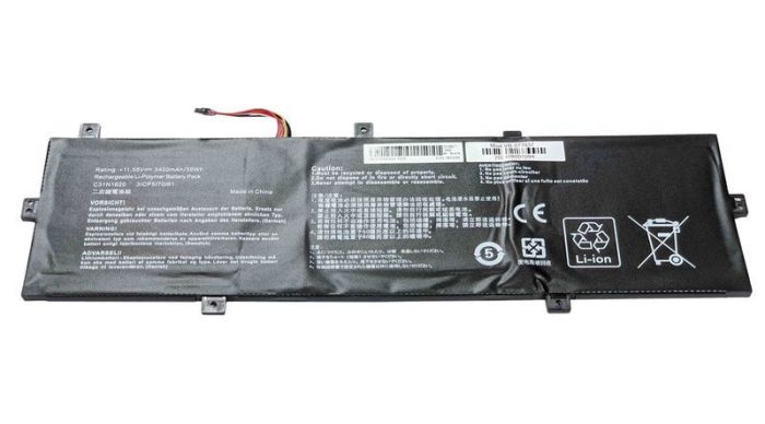 Акумулятор для ноутбука Asus C31N1620 UX430 11.55V Чорний 3400mAh OEM