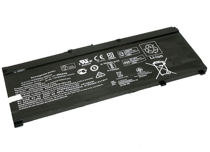 Акумулятор для ноутбука  HP SR04XL Omen 15-ce 15.4V Чорний 4550mAh OEM