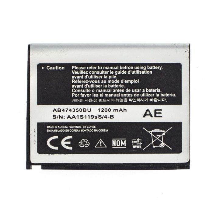 Аккумулятор для Samsung D780 , AB474350BU Original PRC
