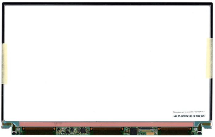 Матриця для планшета 11,1", Slim (тонка), 30 pin (знизу праворуч), 1366x768, Світлодіодна (LED), без кріплення, глянцевая, Toshiba, LTD111EXCY