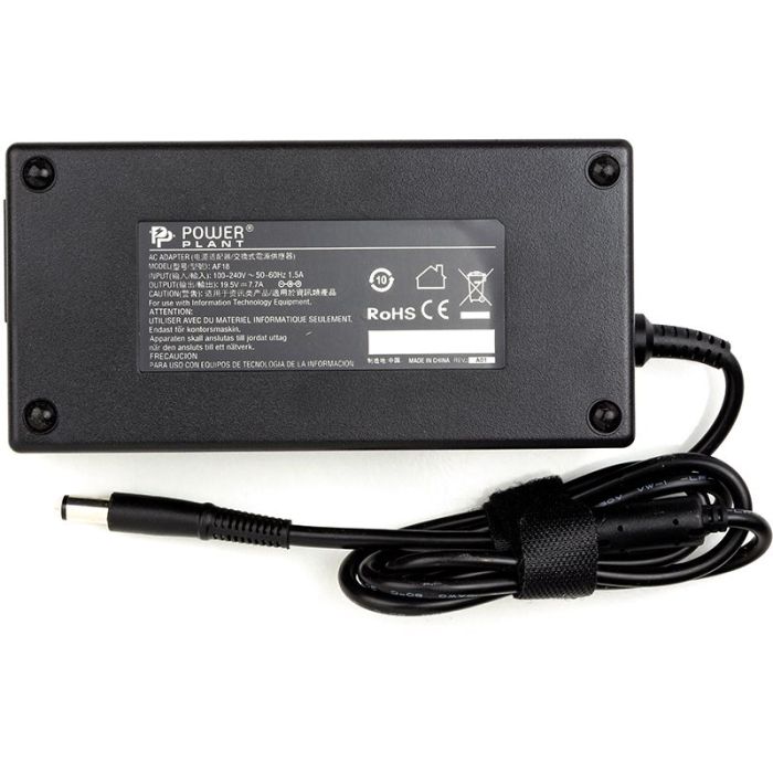 Блок питания для ноутбука PowerPlant DELL 220V, 19.5V 150W 7.7A (7.4*5.0)