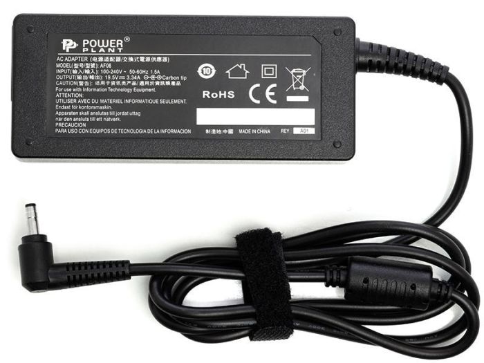 Блок питания для ноутбука PowerPlant DELL 220V, 19.5V 65W 3.34A (4.0*1.7)