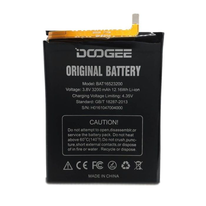 Аккумулятор для Doogee BAT16523200 для Y6, Y6C, T3 Original PRC