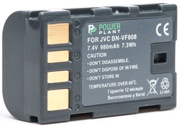 Аккумулятор PowerPlant JVC BN-VF808 980mAh