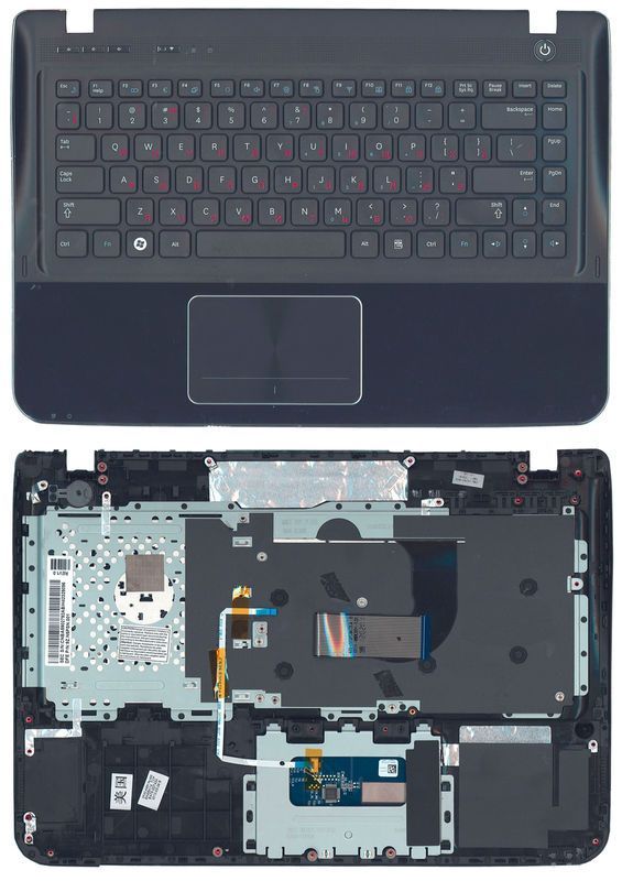 Клавіатура для ноутбука Samsung (SF411) Black, (Black TopCase), RU