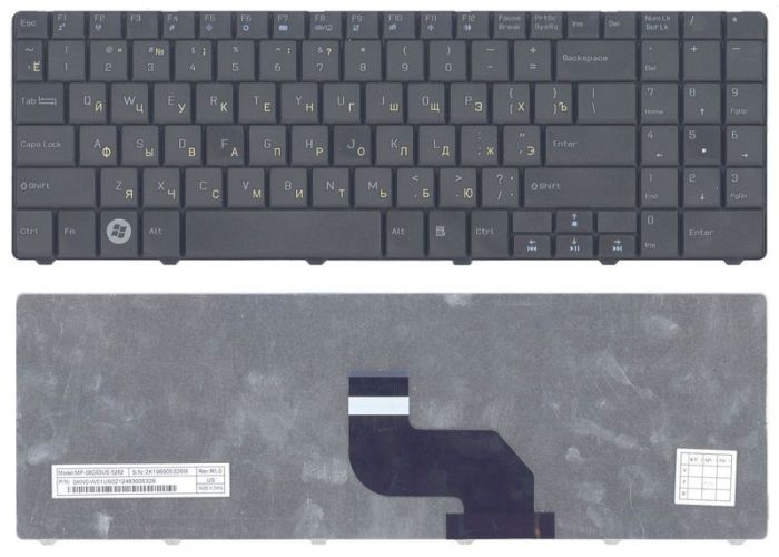 Клавіатура для ноутбука MSI (CR640, CX640) Black, RU