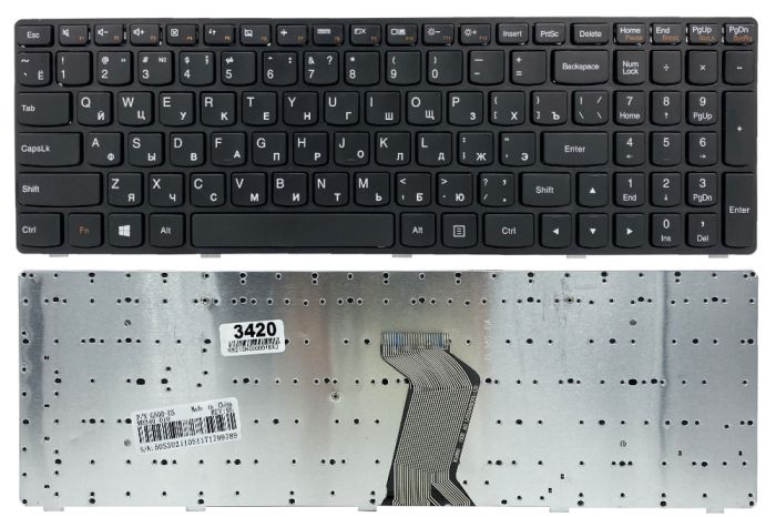 Клавіатура для Lenovo IdeaPad G500 G505 G510 G700 G710 чорна High Copy