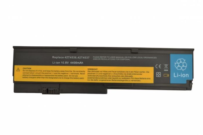 Акумулятор для ноутбука Lenovo-IBM 42T4534 ThinkPad X200 10.8V Black 5200mAh OEM