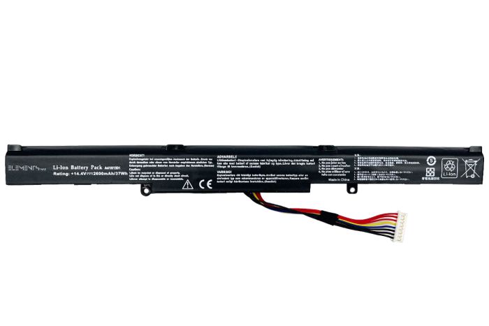 Батарея Elements MAX для Asus N552V N552VX N552VW N752V N752VX N752VW GL752VL GL752VW GL752JW G752VW 15V 2600 mAh (A41N1501-4S1P-2600)