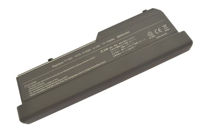 Усиленный аккумулятор для ноутбука Dell T114C Vostro 1310 11.1V Black 6600mAh OEM