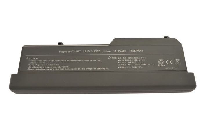 Усиленный аккумулятор для ноутбука Dell T114C Vostro 1310 11.1V Black 6600mAh OEM