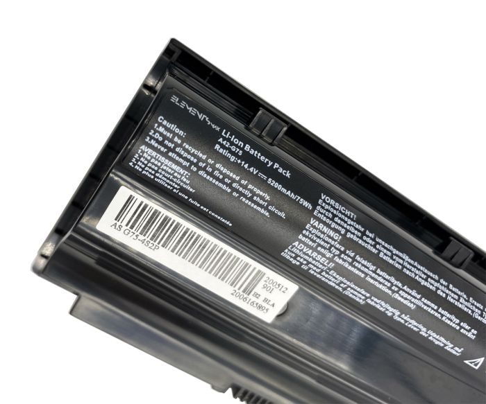 Батарея Elements MAX для Asus G75 G75V G75VM G75VW 3D G75VX 14.4V 5200mAh (G75-4S2P-5200)