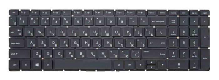 Клавіатура для ноутбука HP (15-dw0000) с подсветкой (Light), Black, (No Frame) UA