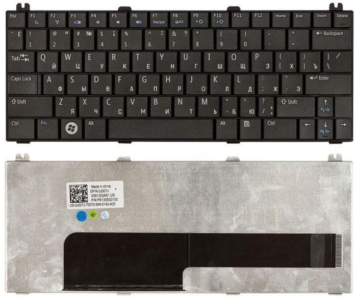 Клавіатура для ноутбука Dell Inspiron Mini (12, 1210) Black, RU