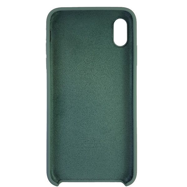 Чехол Copy Silicone Case iPhone XS Max Wood Green (58)