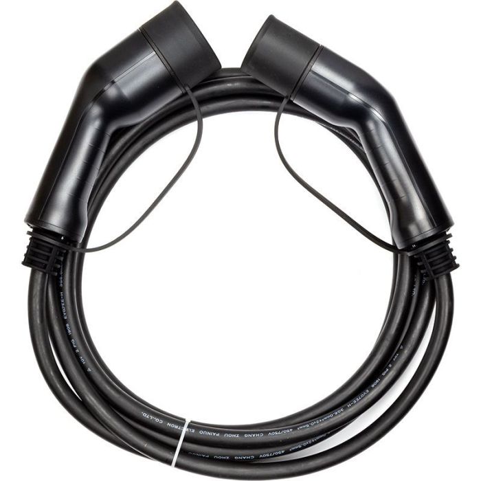 Зарядний кабель HiSmart для електромобілів Type 2 - Type 2, 32A, 7.2кВт, 1 фазний, 5м