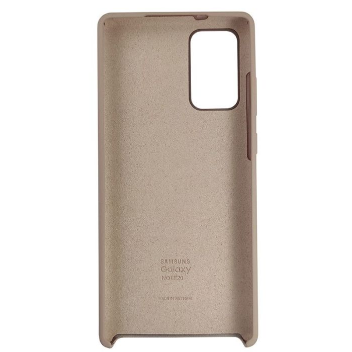 Чехол Silicone Case for Samsung Note 20 Sand Pink (19)