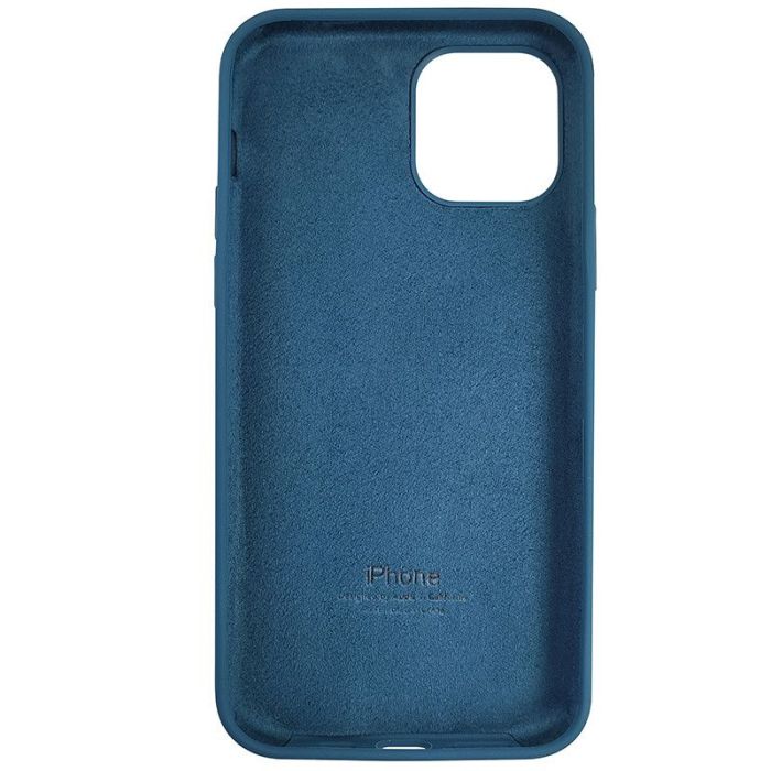 Чехол Copy Silicone Case iPhone 12/12 Pro Cosmos Blue (35)