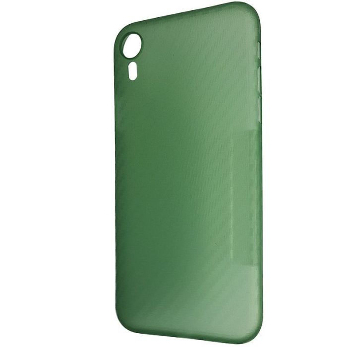 Чехол Anyland Carbon Ultra thin для Apple iPhone XR Green