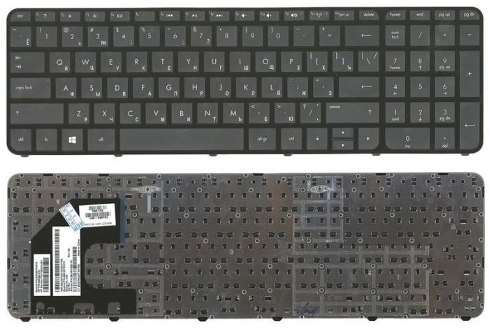 Клавіатура для ноутбука HP Pavilion (SleekBook 15-B) Чорна, (Чорна рамка) UA