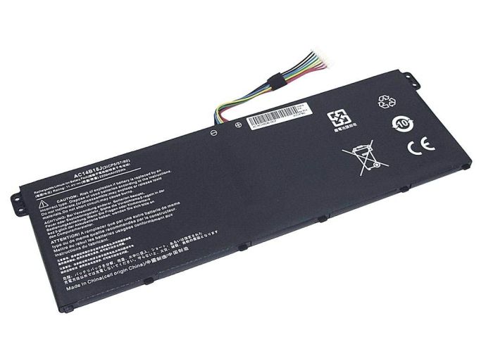 Акумулятор для ноутбука Acer AC14B18J-3S1P Aspire ES1-511 11.4V Чорний 2600mAh Orig
