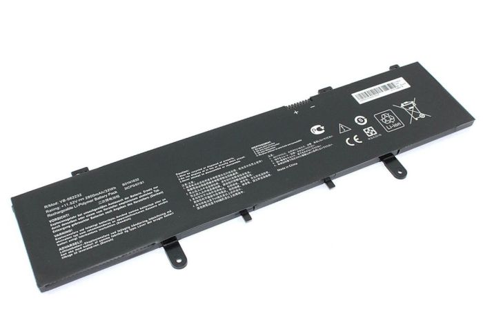 Акумулятор для ноутбука Asus B31N1632 Zenbook X405U 11.52V Чорний 2800mAh OEM