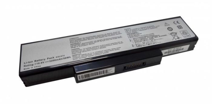 Аккумулятор для ноутбука Asus A32-K72 10.8V Black 5200mAh OEM