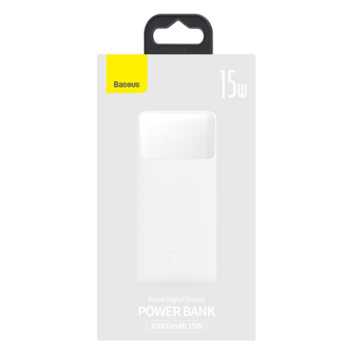 Універсальна Мобільна Батарея Power Bank Baseus Bipow 15W 10000 mAh Cable USB to Micro 25cm (PPBD0500xx) Колір Чорний, 01