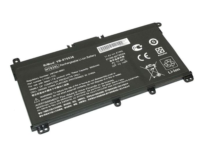 Акумулятор для ноутбука  HP HT03XL 250 G7 11.4V Black 3600mAh OEM