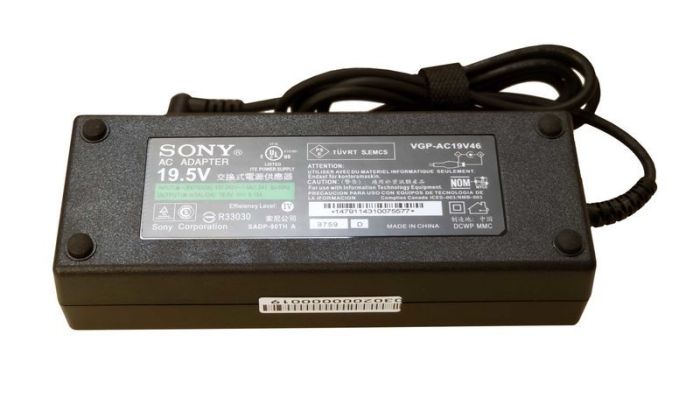 Блок живлення для ноутбука Sony 120W 19.5V 6.15A 6.5x4.4mm VGP-AC19V16 Orig