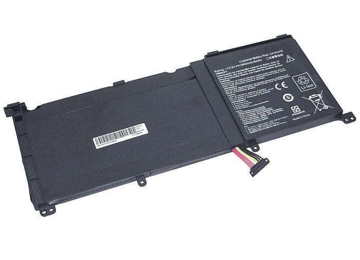 Акумулятор для ноутбука Asus C41N1416 ZenBook Pro UX501VW 15.2V Чорний 3950mAh OEM