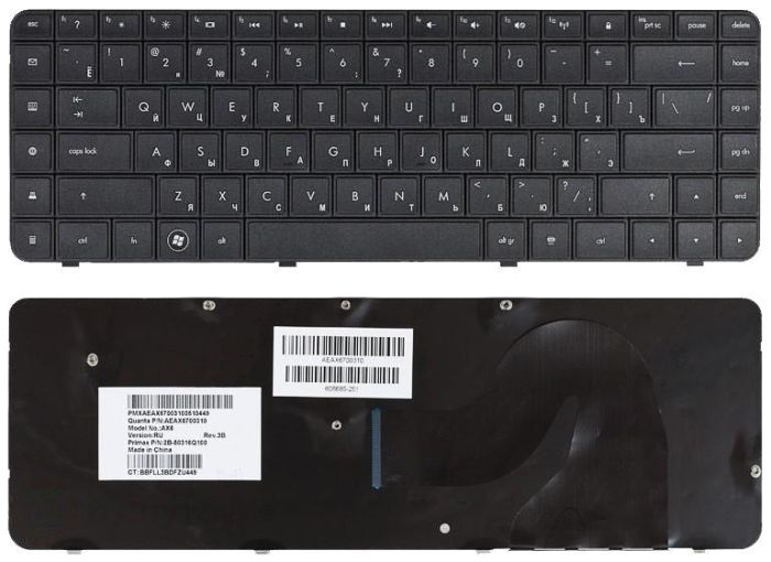 Клавіатура для ноутбука HP Compaq Presario CQ62, CQ56, G62 Black, RU
