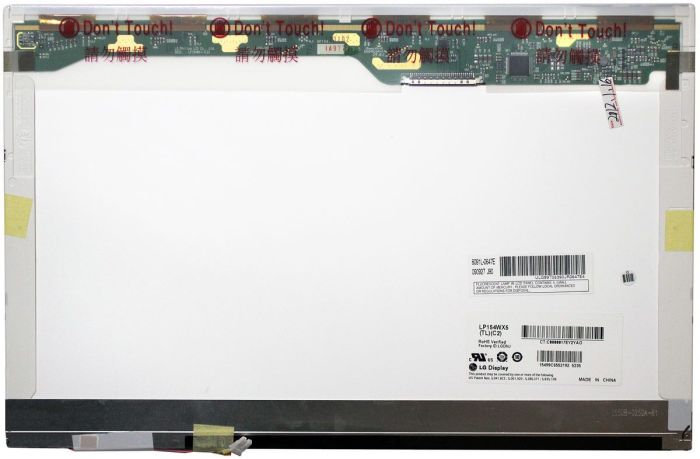 Матриця для ноутбука 15,4", Normal (стандарт), 30 pin (зверху праворуч), 1280x800, Лампова (1 CCFL), без кріплень, глянцевая, LG-Philips (LG), LP154WX5(TL)(C2)