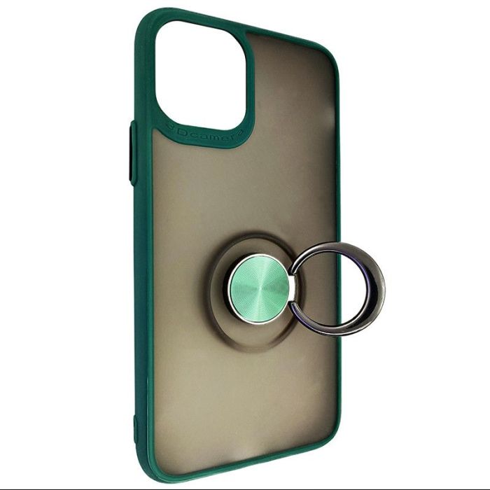 Чохол Totu Copy Ring Case iPhone 11 Pro Green+Чорний