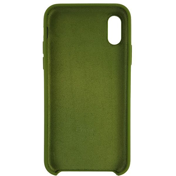 Чехол Copy Silicone Case iPhone X/XS Dark Green (48)