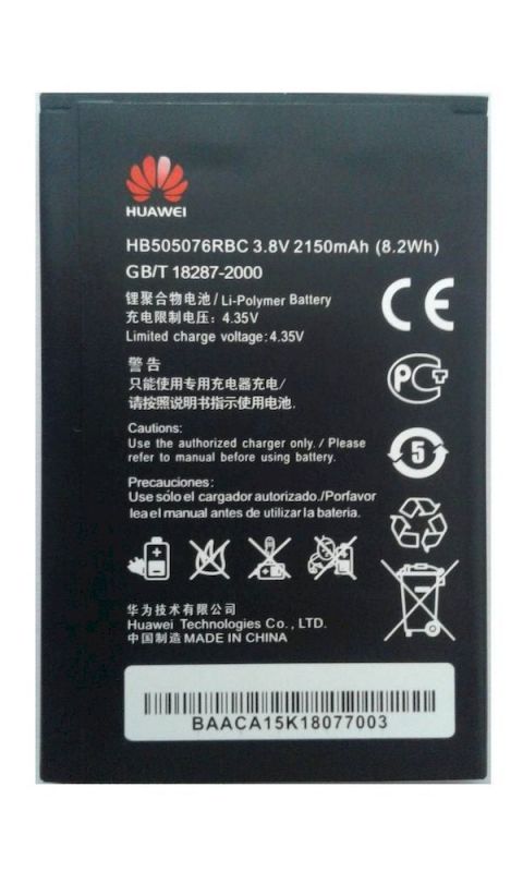 Акумулятор для Huawei HB505076RBC для Y3 II, LUA-U22, G606, G610, G700, G710, Y600, A199, C8815, G615, G716 (2150mAh) High Copy