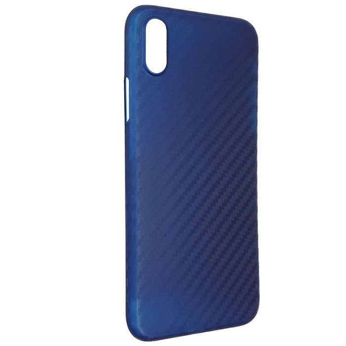 Чехол Anyland Carbon Ultra thin для Apple iPhone X/XS Blue