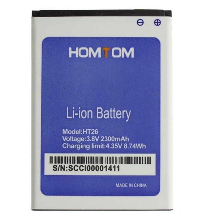 Аккумулятор для Homtom HT26, HT26 Pro Original PRC